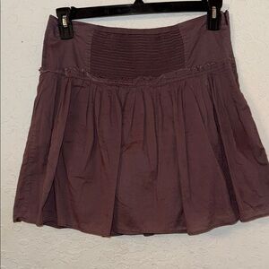 Banana Republic Plum Smocked Waist Circle Skirt